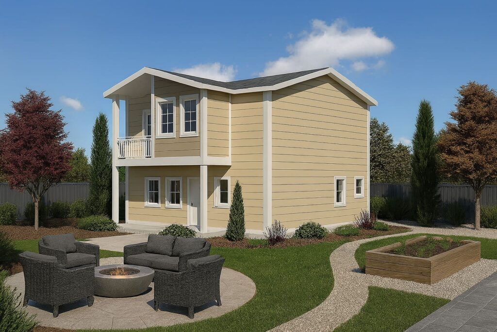 Casă pe structură metalică 124 mp – Model S13 - P + 1 Elitestruct